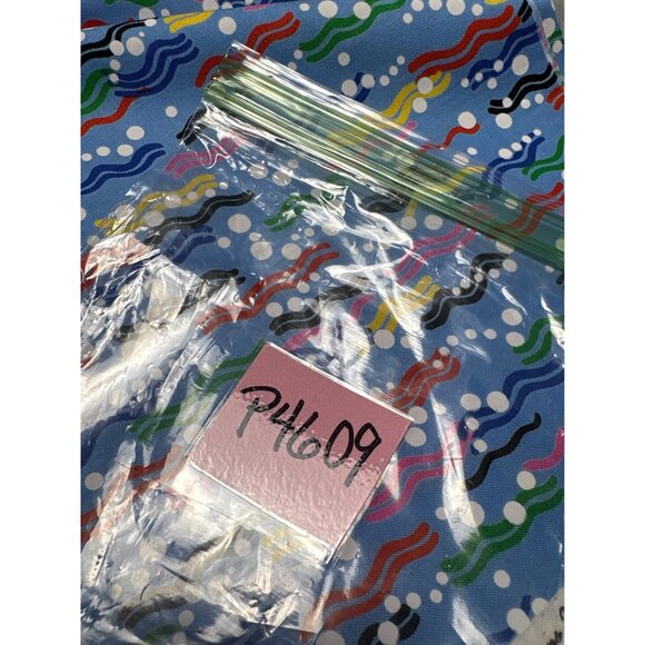 Aquatic By Fabric Visions Inc. Cotton Fabric 18" x 41" Multicolor Wavy Dot Patte - Picture 5 of 5